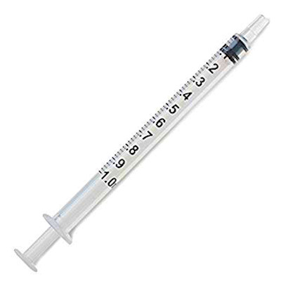 1ml Syringe only - Box of 100