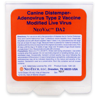 NeoVac DA2 - 25 dose tray 